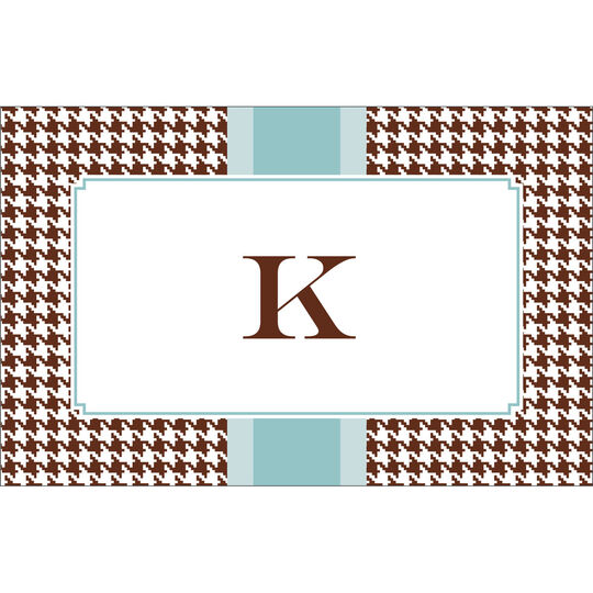 Chocolate Alex Houndstooth Placemats